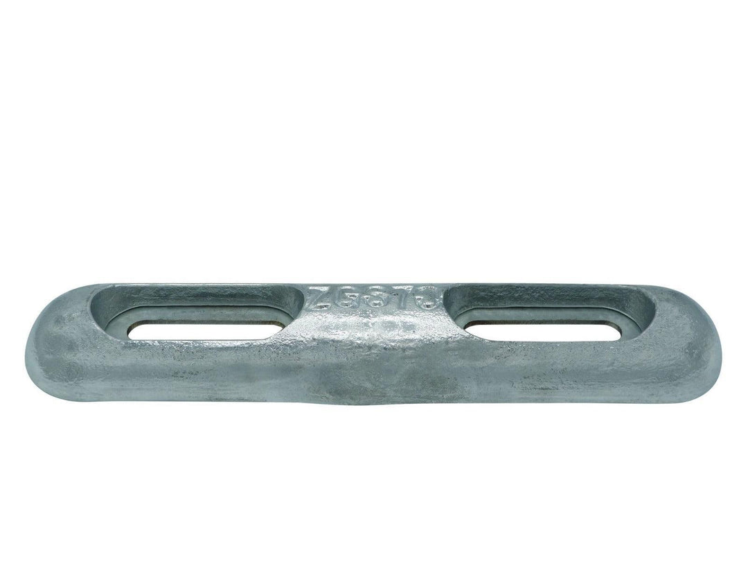 Zinc Hull Anode 2.65 KGS NOM NET WEIGHT 110-210mm Bolt Centres - 4Boats